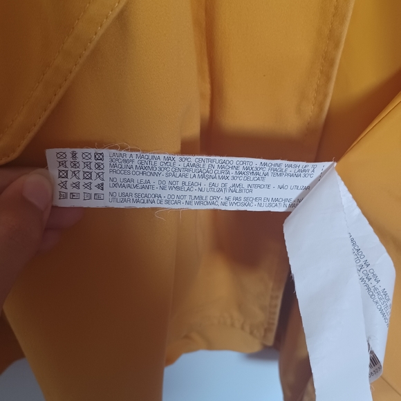 Zara Bright Yellow Cotton Spring/Fall Jacket - Picture 5 of 13